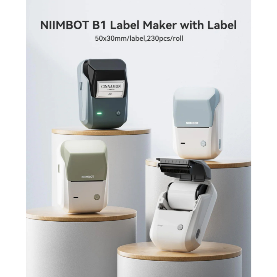 Niimbot B1 Inkless Thermal Label Printer, Create Professional Business ...