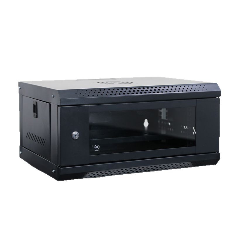 4/6/9/12U Wall Mount Network Server Cabinet Enclosure Rack Panel Black ...
