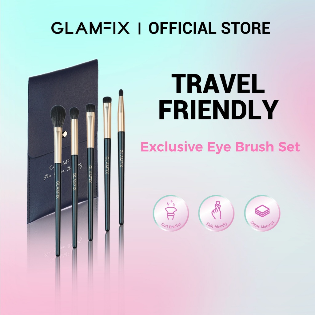 GLAMFIX Exclusive Eye Brush Set- Eye Brush Eye Makeup Brush Set Make up ...