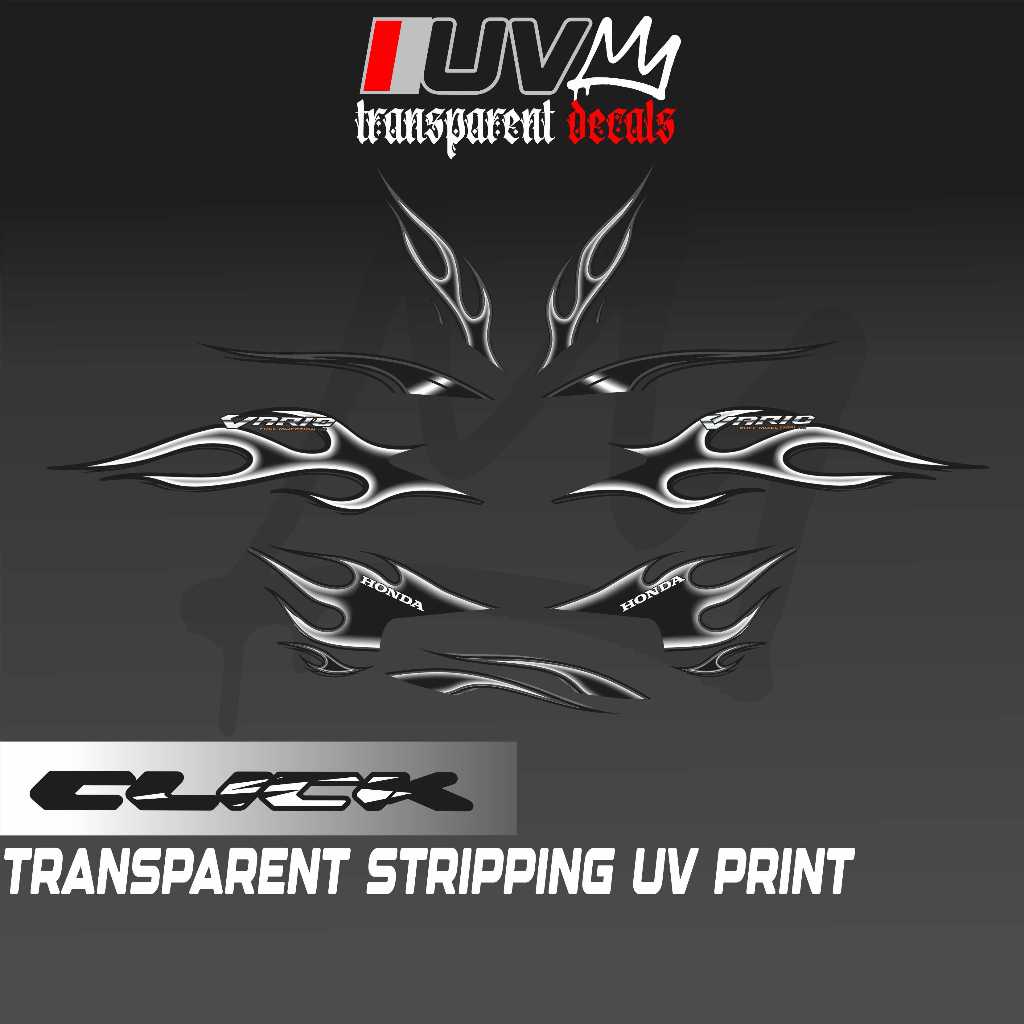 UV VARIO V2 FIRE DECALS Transparent Stripping UV Print | Shopee Philippines