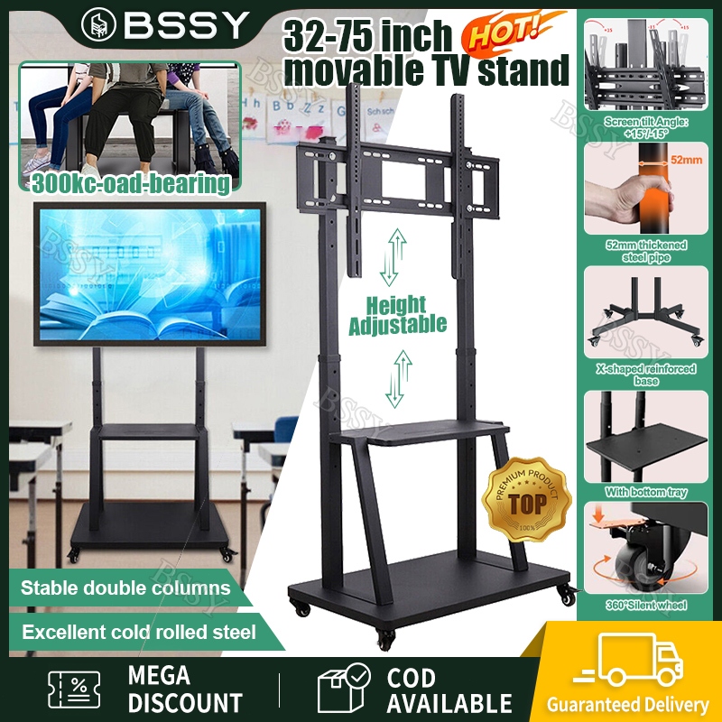 TV Brackets Stand Monitor 32-85 Inch Screen Movable TV Rack Stand With ...
