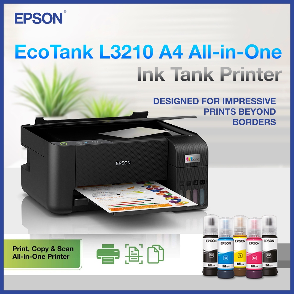 EPSON L3210 Printer - All in One Eco Ink Tank Printer - Print, Copy ...