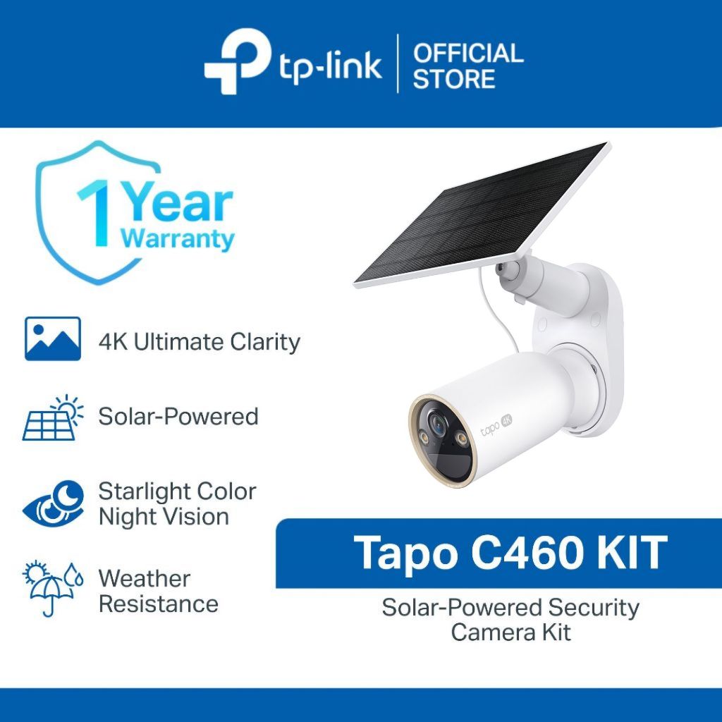 TP-Link | Tapo C460 KIT | Solar-Powered Security CCTV Camera Kit ...