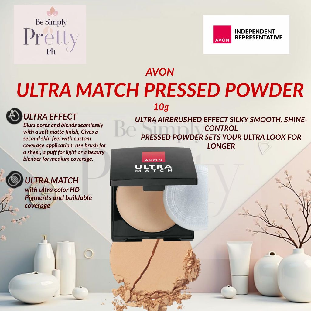 AVON ULTRA MATCH PRESS POWDER (OIL CONTROL) | Shopee Philippines