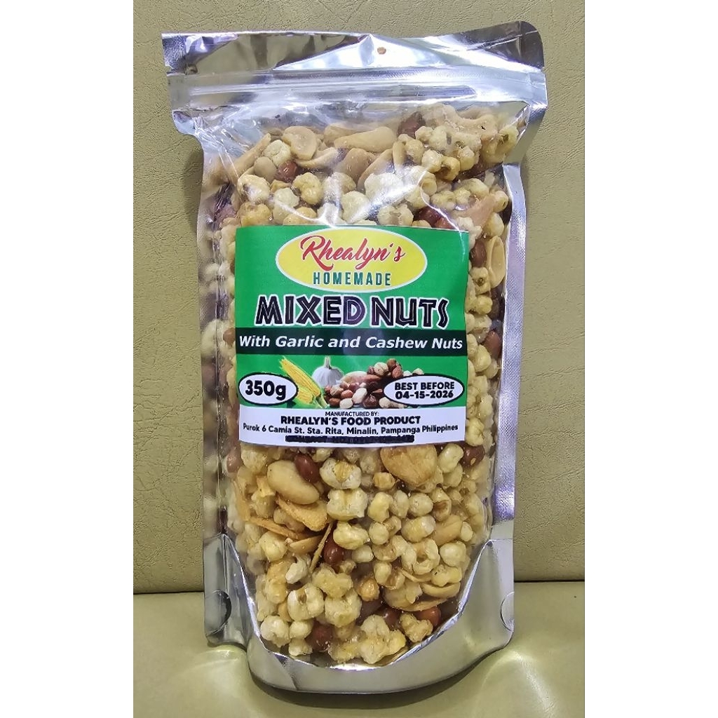 Mixed nuts ( Corn, Native peanuts, cashew and garlic ) | Shopee Philippines