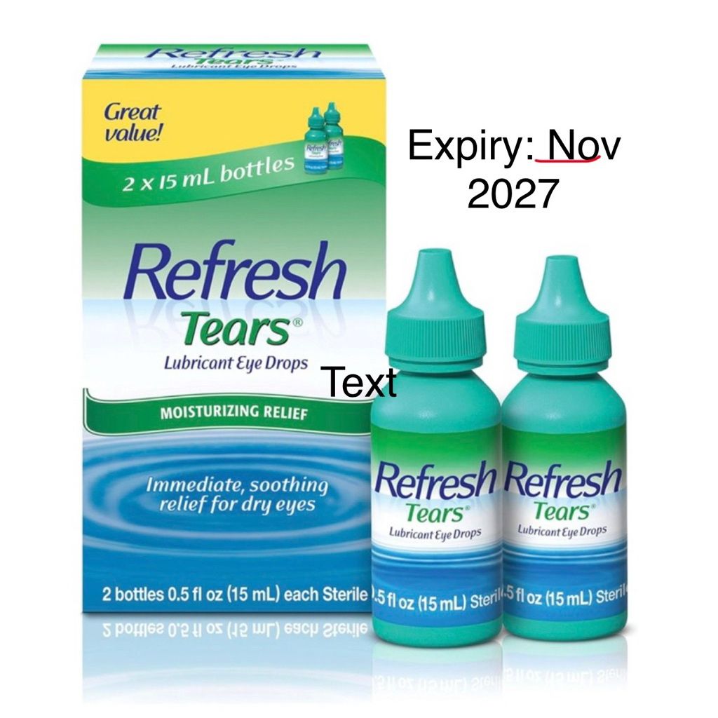 Refresh Tears Lubricant Eye Drops, exp 11/27 | Shopee Philippines