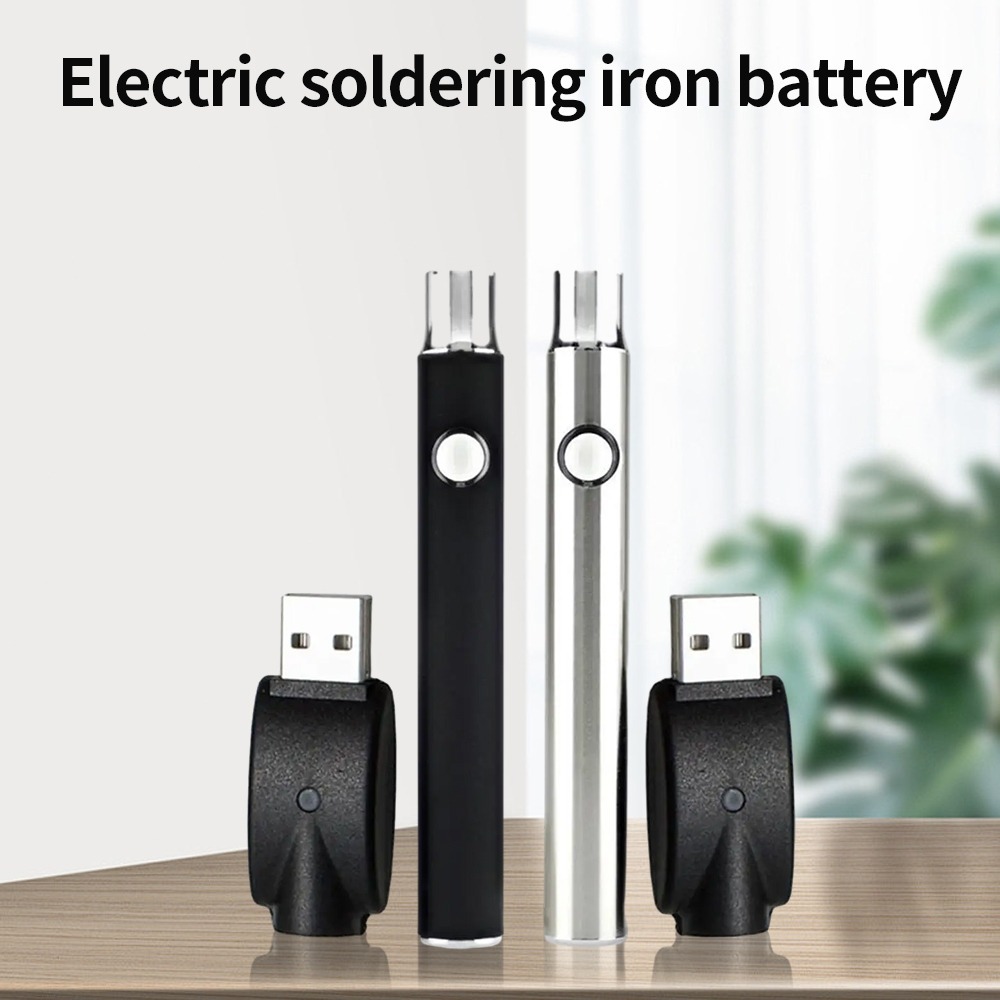 510 Threaded Battery Pen – 1100mAh Cordless Soldering Iron Kit, Portable Precision Welding Tool (No Tip Included)