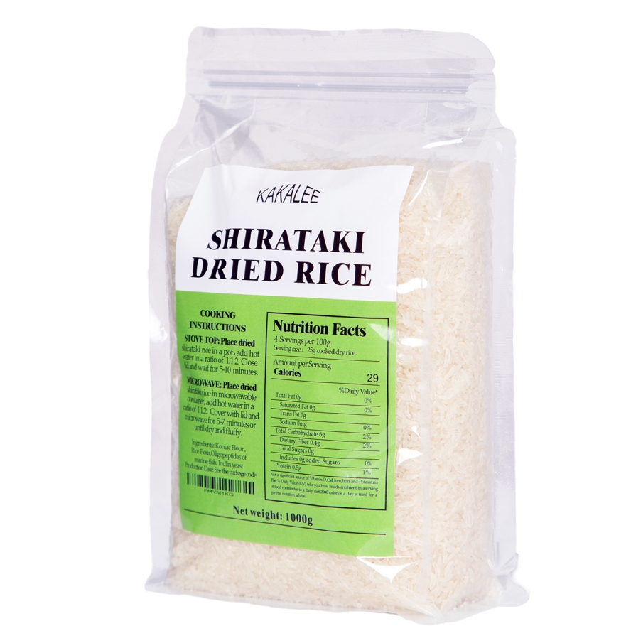 KAKALEE 5KG Dried Shirataki Rice Konjac Rice Keto Low Carb Diet Healthy ...