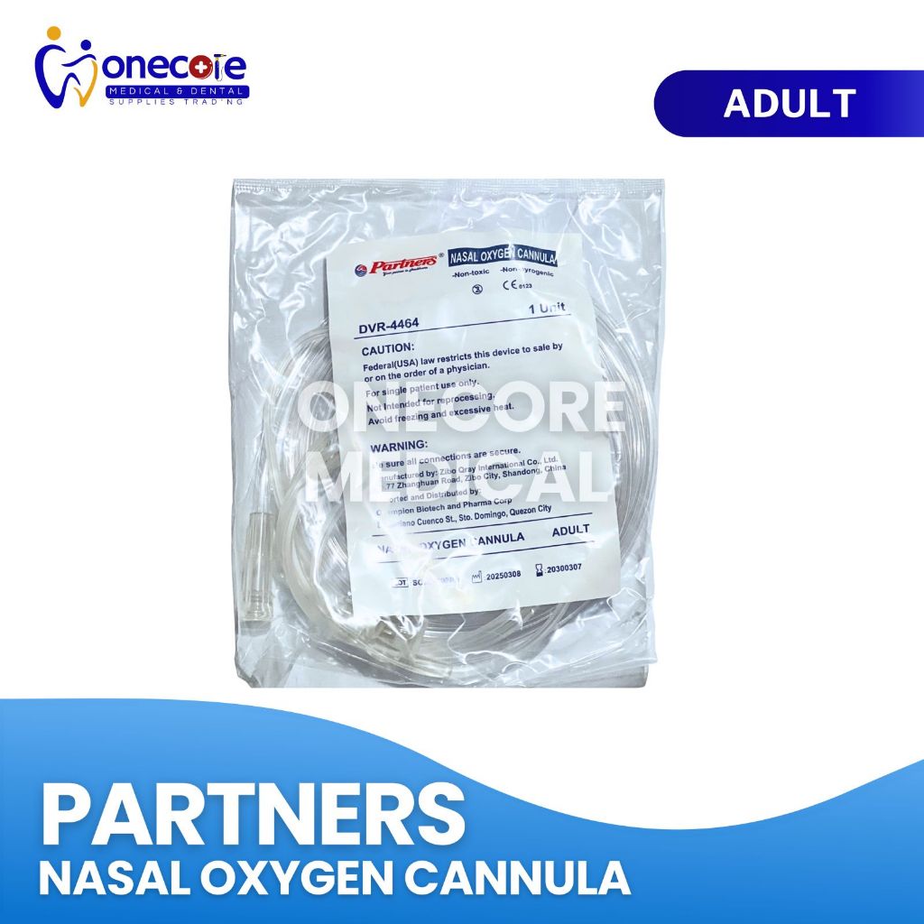 Nasal Oxygen Cannula Partner's Adult/Pedia/Neonate | Shopee Philippines
