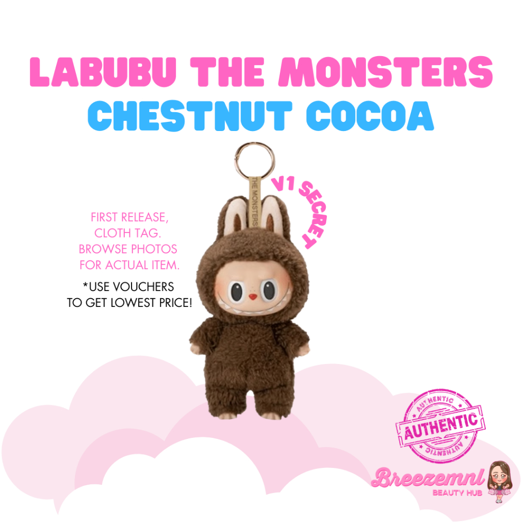 LABUBU The Monsters Exciting Macaron Chestnut Cocoa Plush Pendant