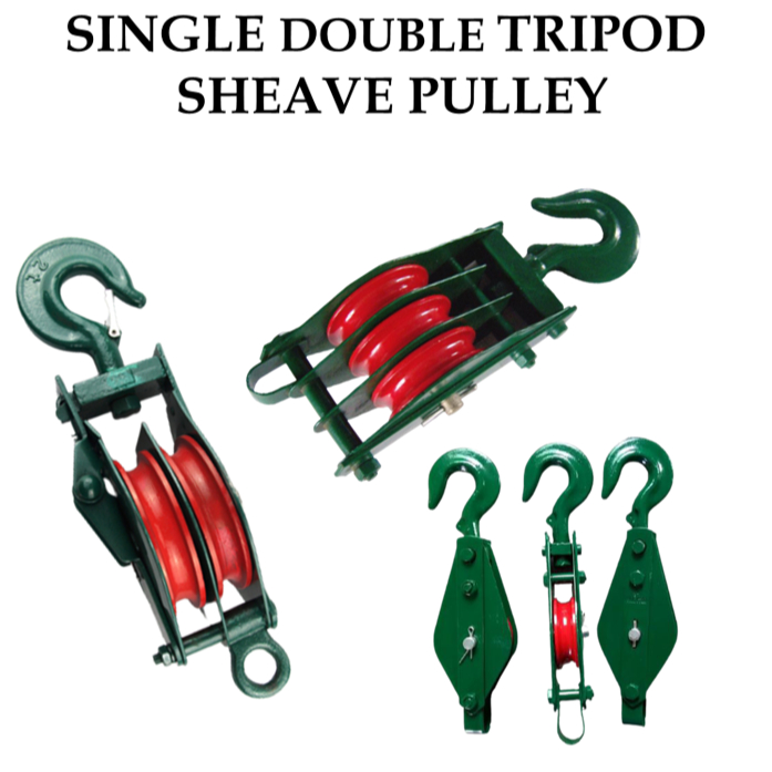 Pulley Green Sheave Single | Double | Triple Sheave | Shopee Philippines