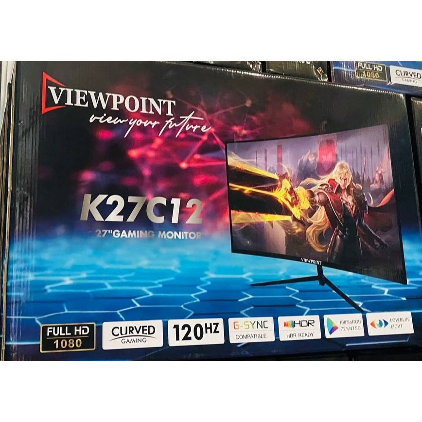 VIEWPOINT 27 PRO inches 120HZ MONITOR CURVED Frameless (120hz) | Shopee ...