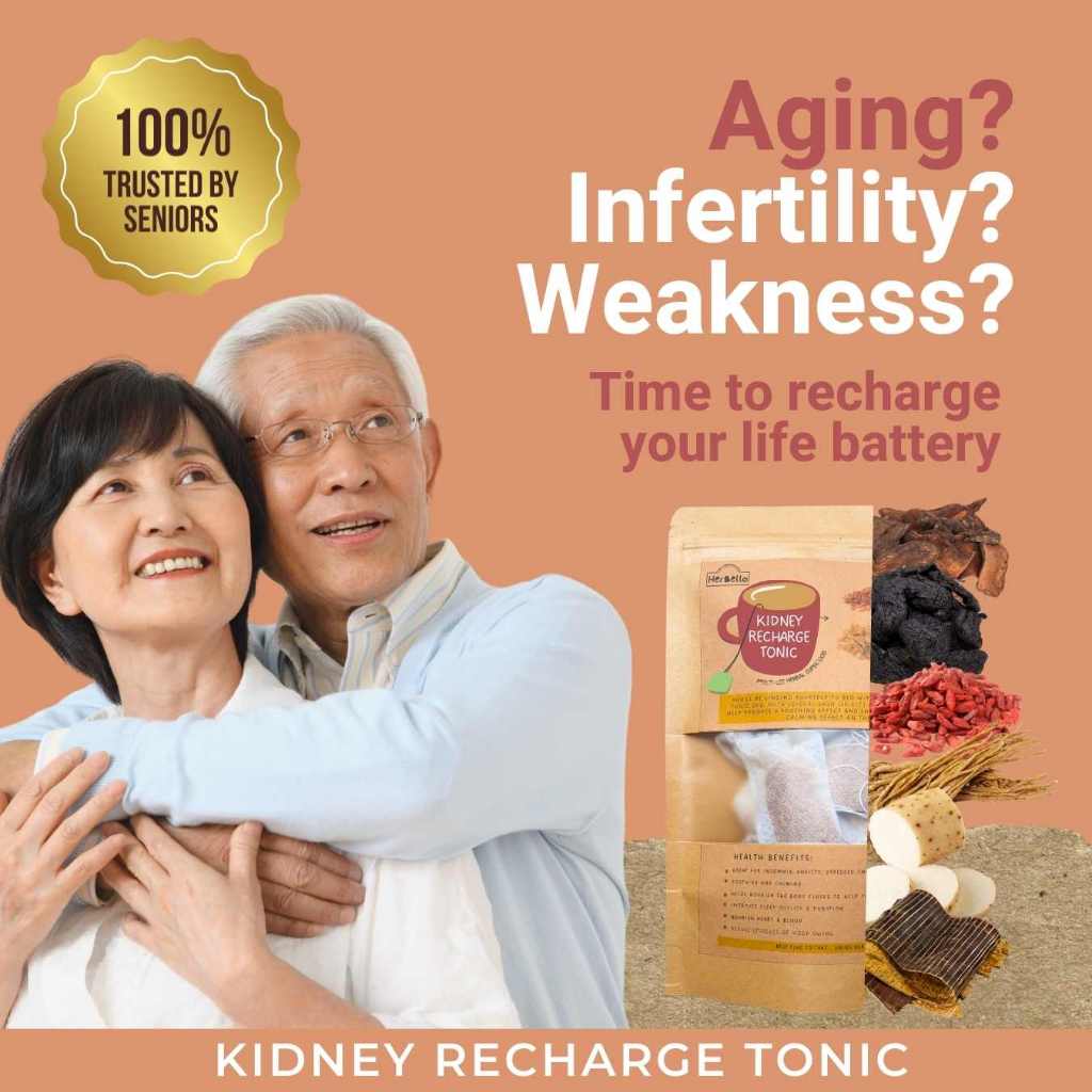 Kidney Recharge Tonic | TCM Herbal Tea for Energy, Vitality & Healthy ...