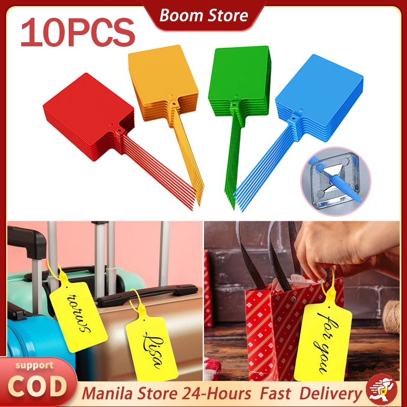 10pcs Anti-tamper Logistics Labels Hanging Tag Self-Locking Luggage ...