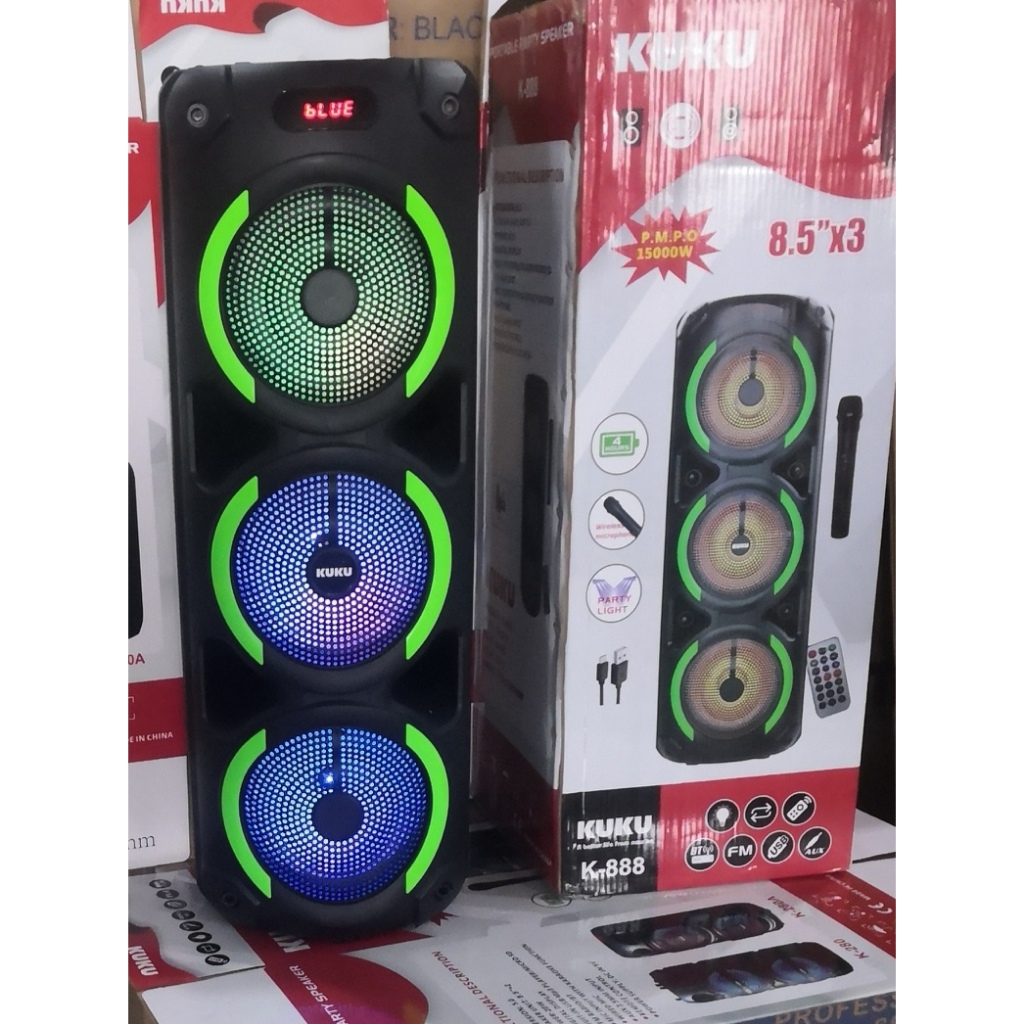 NEW PROMO Wireless Bluetooth Speaker with Mic Dual Microphone 3D Stereo ...