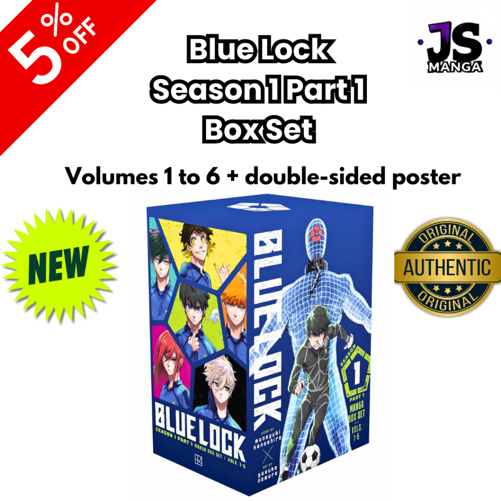 Blue Lock Season 1 Part 1 Box Set: Vols. 1 to 6 plus double-sided ...