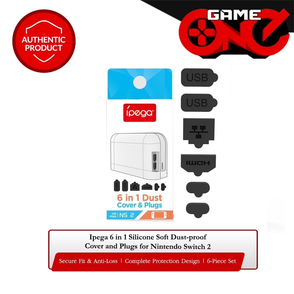 Ipega 6 in 1 Silicone Soft Dust-proof Cover and Plugs for Nintendo ...