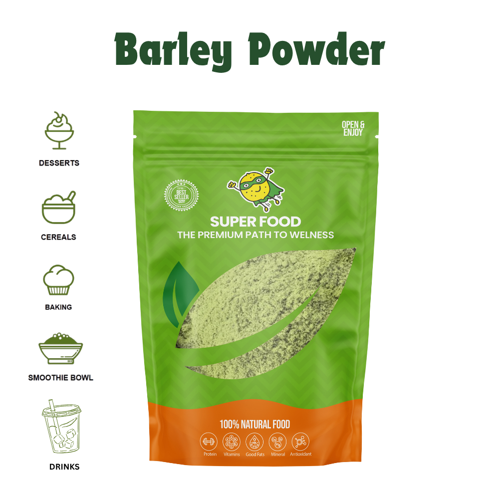 Barley Grass Powder 100g–500g | Perfect for Smoothies, Juices & Daily ...