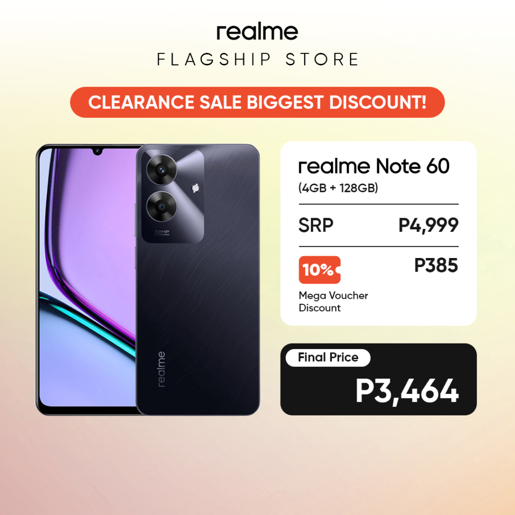 realme Note 60 RMX3933 64GB 割れなし