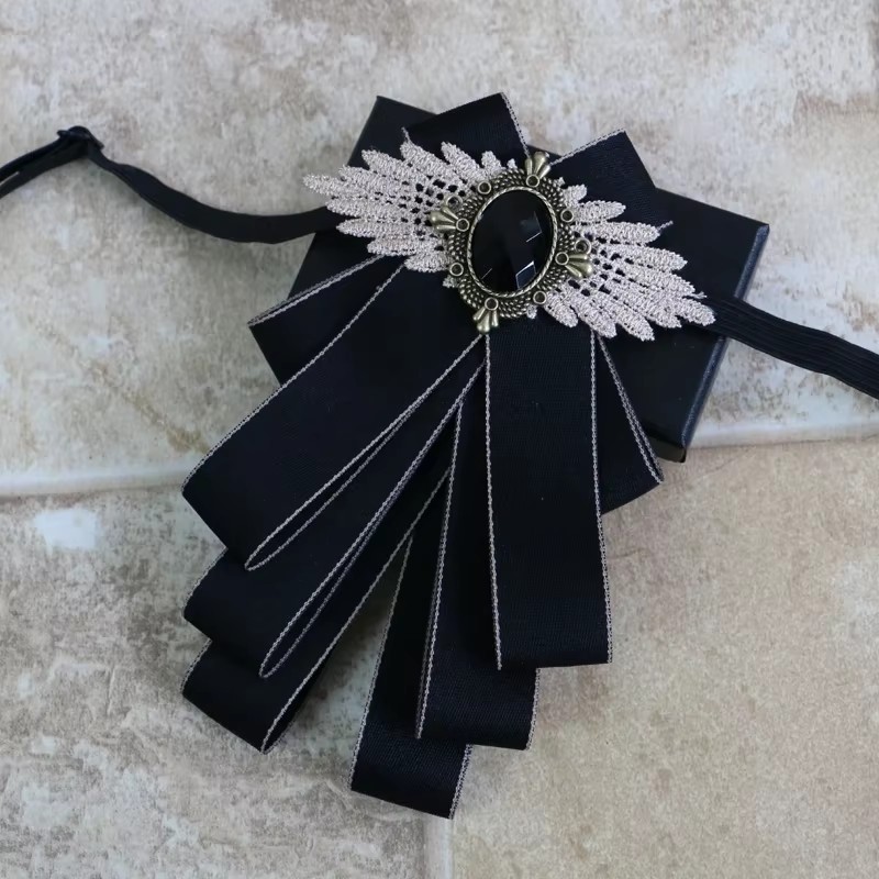 Gentleman Suit Bow Tie For Men Vintage Rhinestone Ribbon Butterfly Knot ...