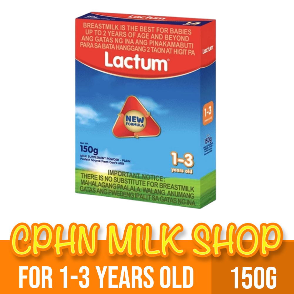 Lactum for 1-3 Years Old 150g Plain Milk Supplement Shopee