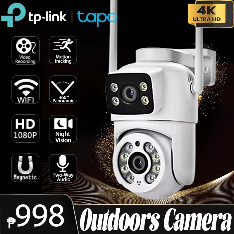 TAPO CCTV Camera No WIFI Needed 16MP Dual Lens Night Vision Waterproof ...