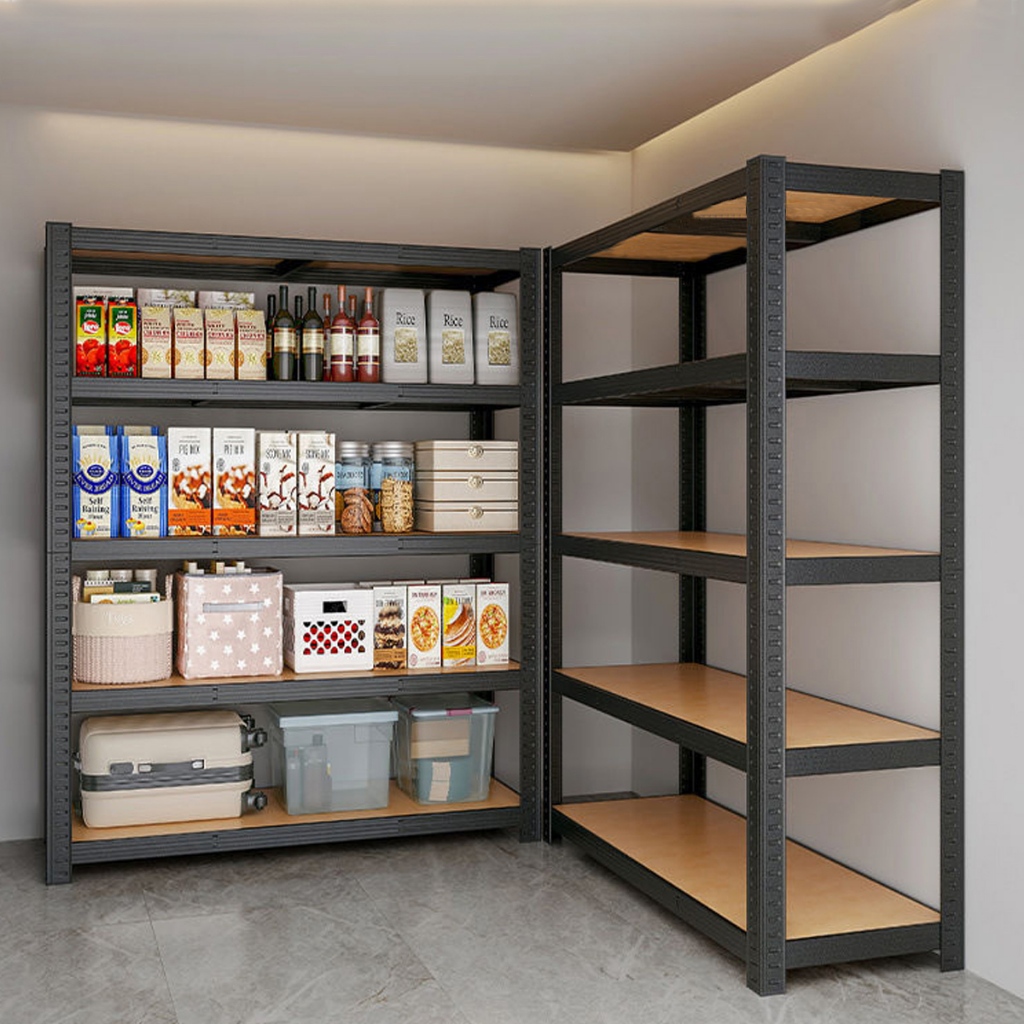 ⭐JD⭐6 Layer Metal Rack Steel Rack Goods Storage Shelf Heavy Duty Shelve ...