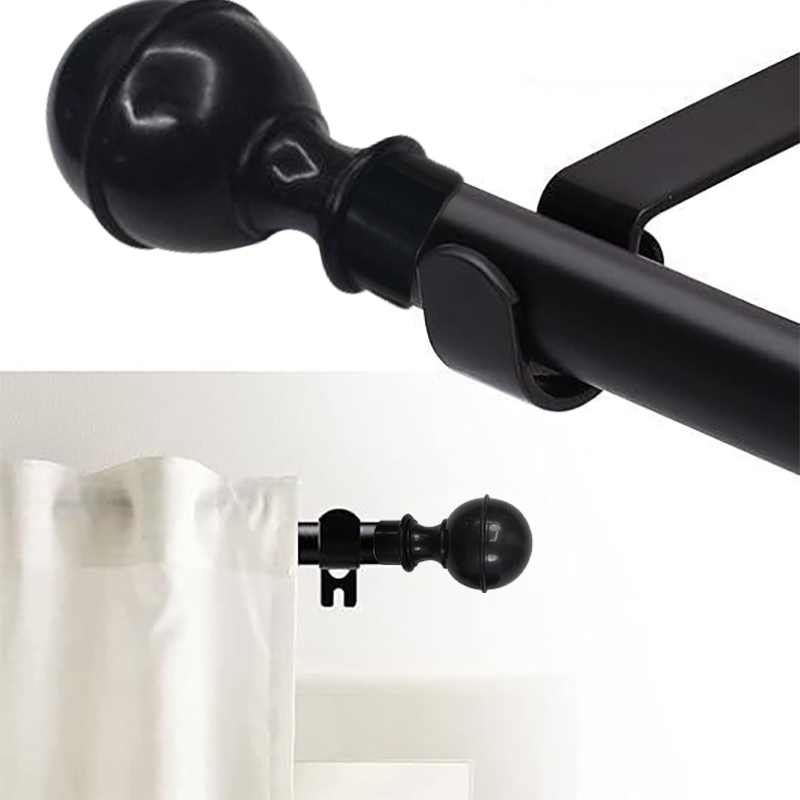 28 - 120 inches of adjustable and extendable modern curtain rod ...