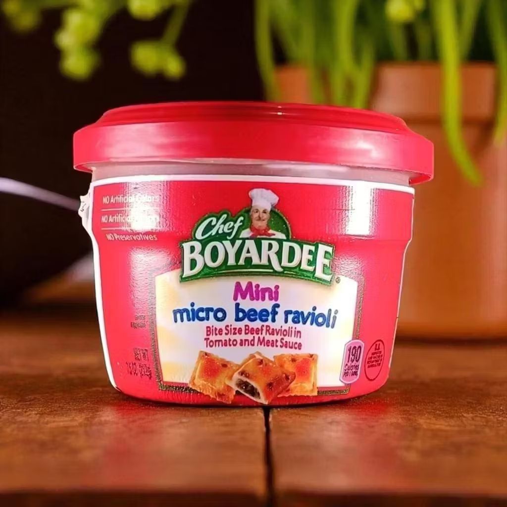 CHEF BOYARDEE MINI BEEF RAVIOLI 213G READY TO EAT MICROWAVABLE PASTA ...