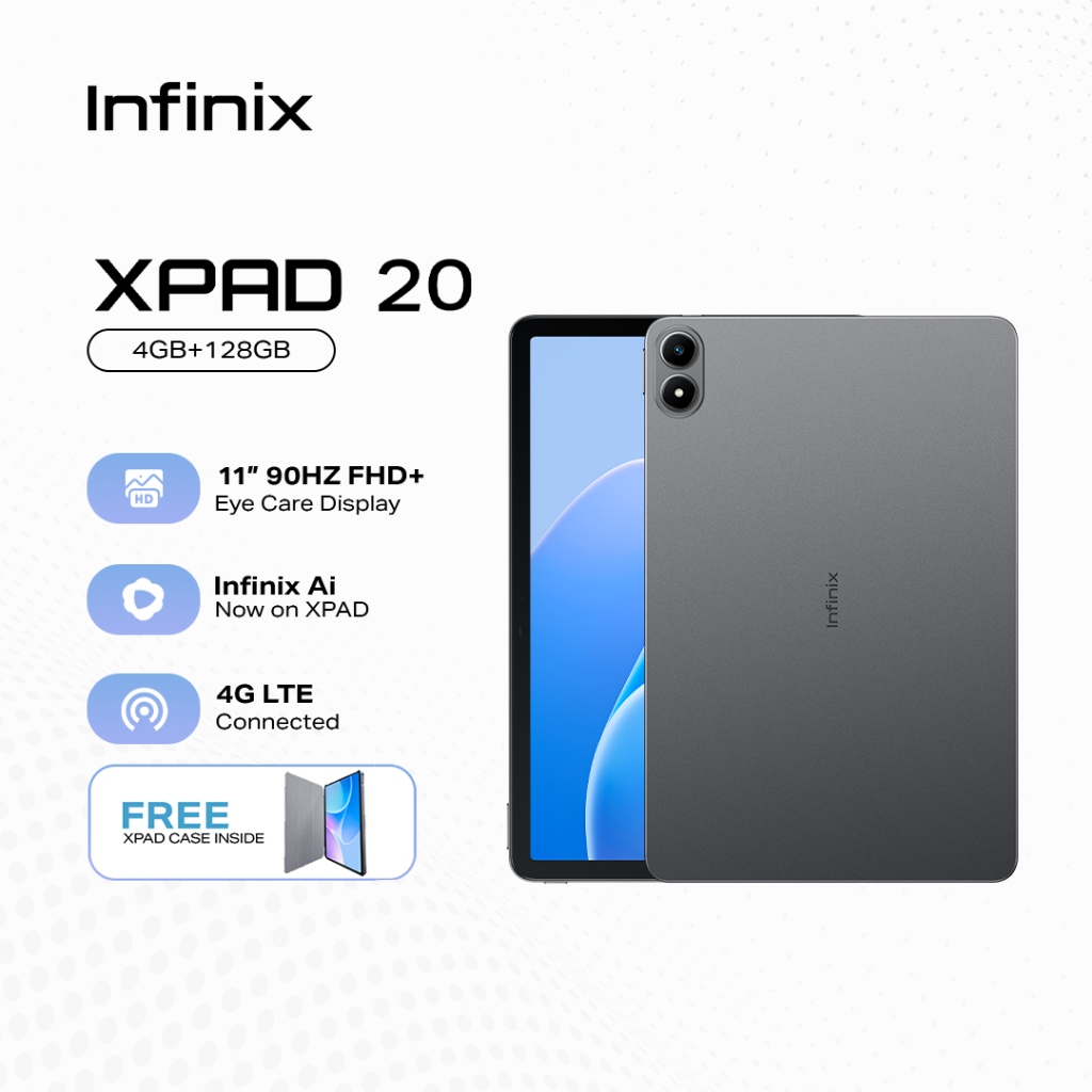 Ryle Exclusive - Infinix XPAD 20 4G LTE+ WiFi, 4+128 (1 Year Local ...