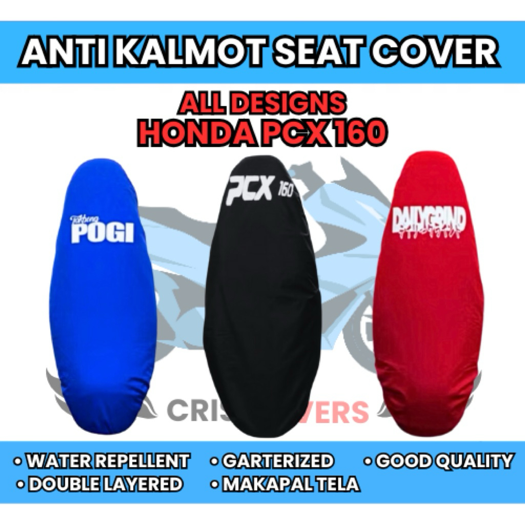 HONDA PCX 160 ALL DESIGNS ANTI KALMOT SEAT COVER MAKAPAL, GARTERIZED ...
