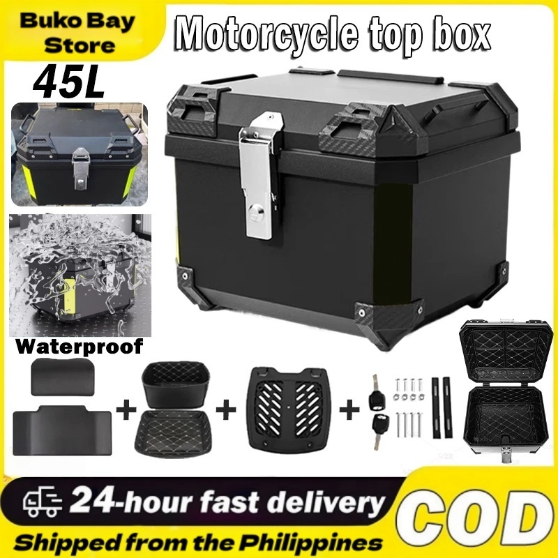 Top Box 36L/45L/70L Waterproof Top Box Motorcycle Box base plate ...