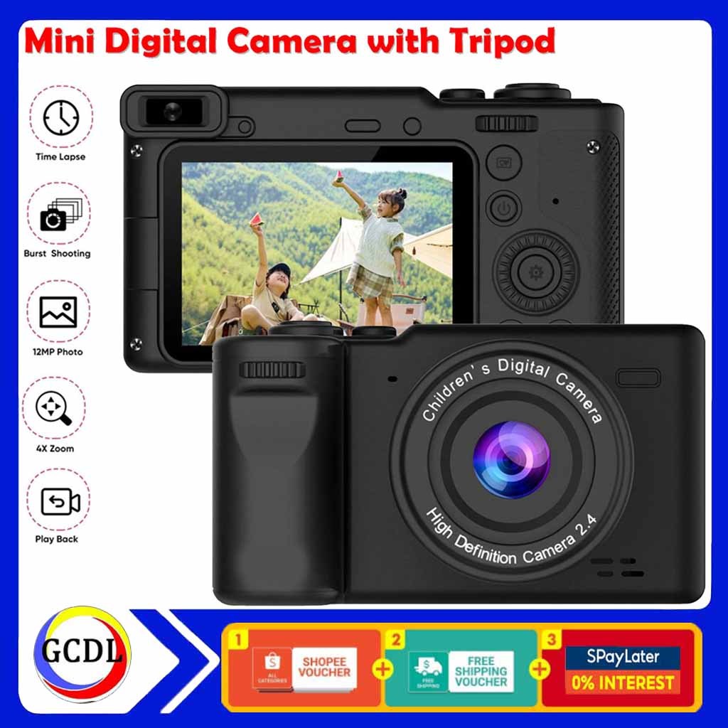 Mini Digital Camera 2.4 inch 8x Digital Zoom Recording Videos ...