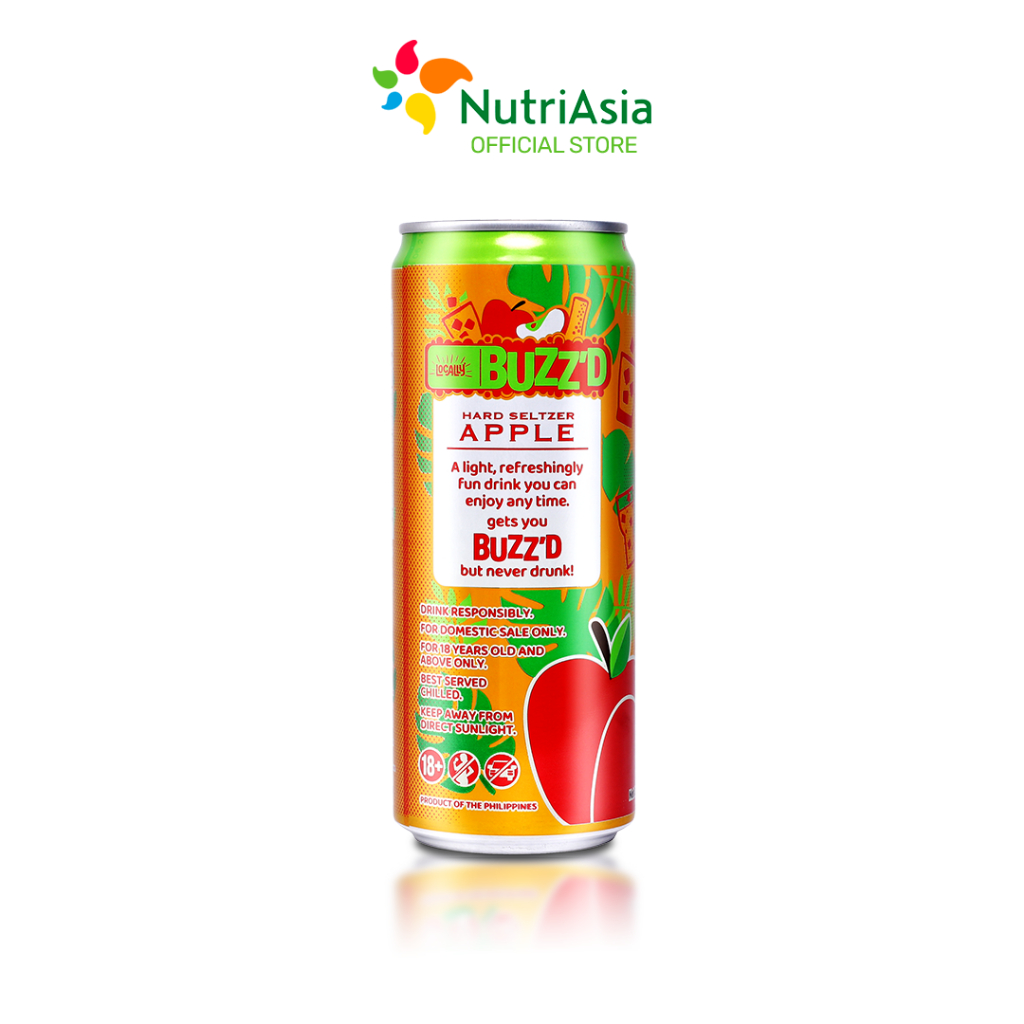Locally Buzz'd Apple Flavor 330ml Bundle of 8 | Shopee Philippines