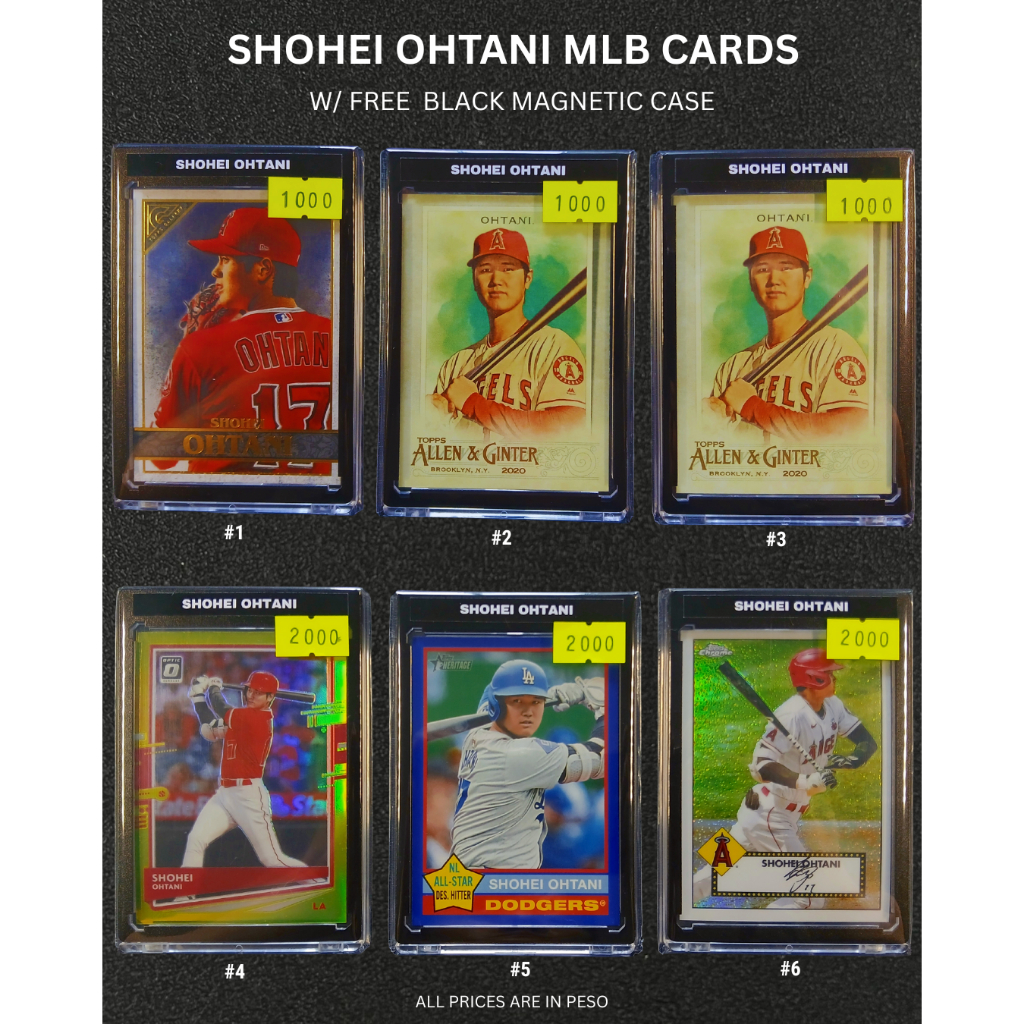 Shohei Ohtani MLB Cards with Free Magnetic Case | Shopee Philippines