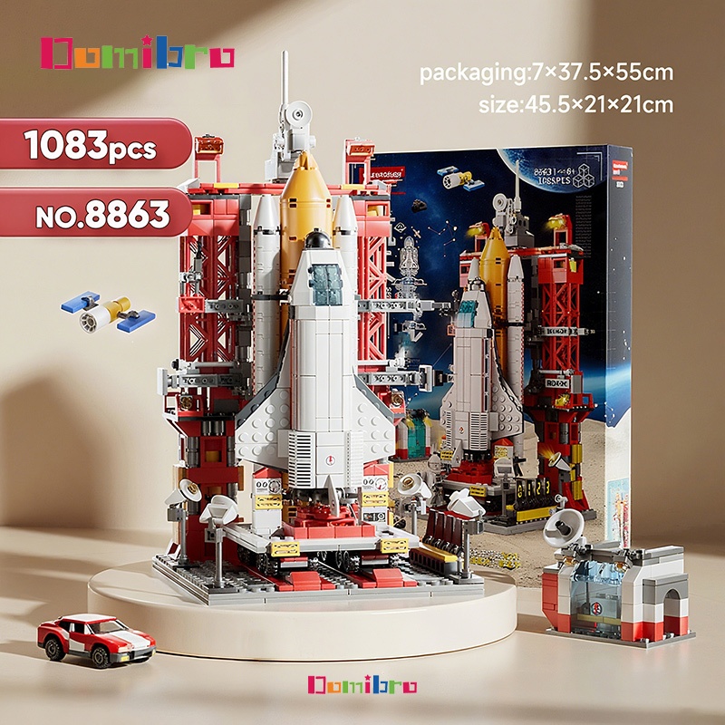 47CM Large Size Space Rocket 3D Model Building Blocks Toys Block Toys ...
