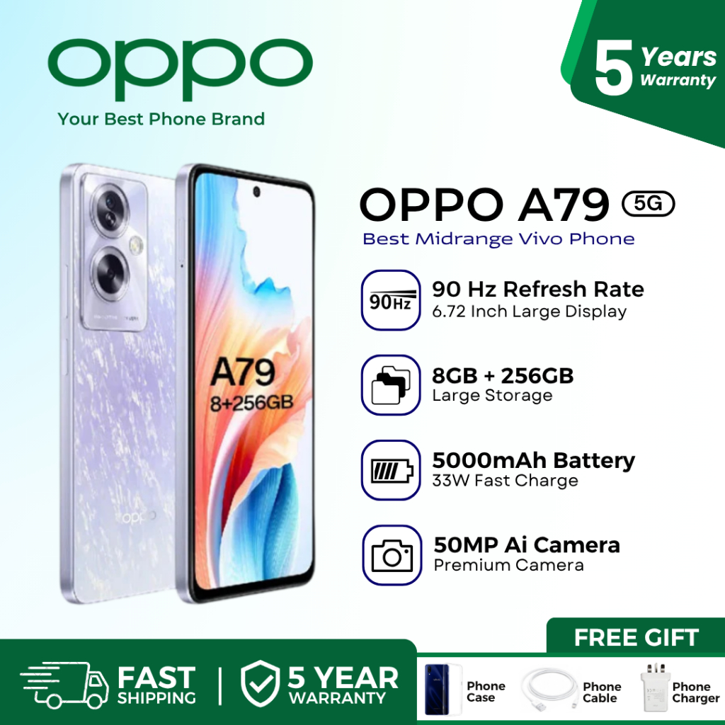 Oppo A79 5G 8GB RAM+256GB ROM Cellphone | 6.72