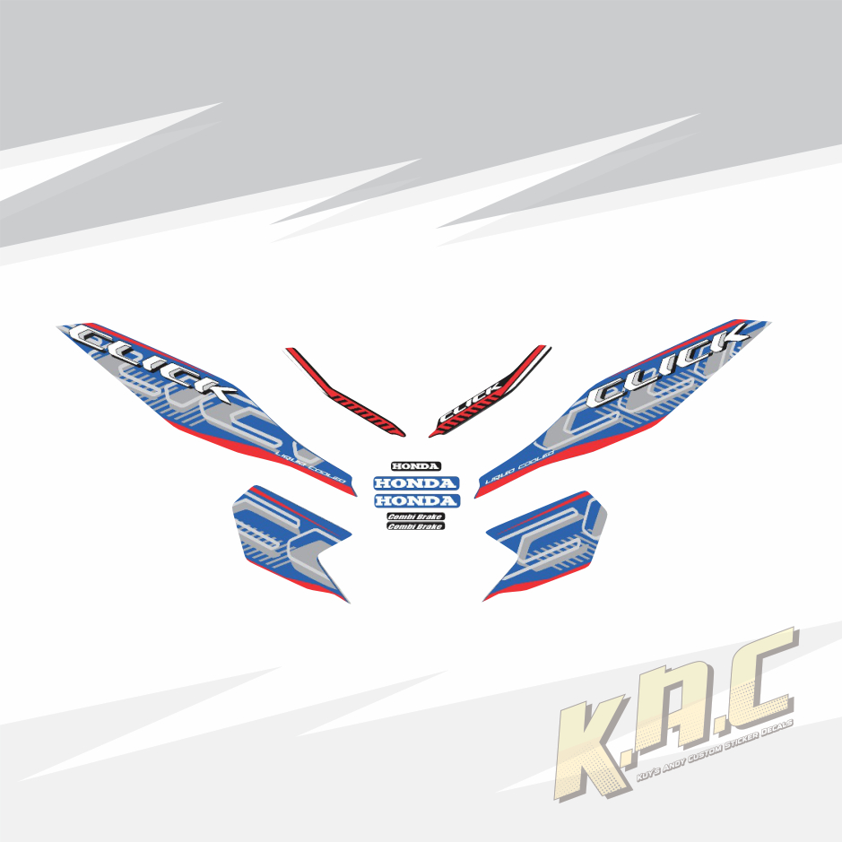 KAC Sticker Decals Click 125i V3 / V4 Base Sticker | Shopee Philippines