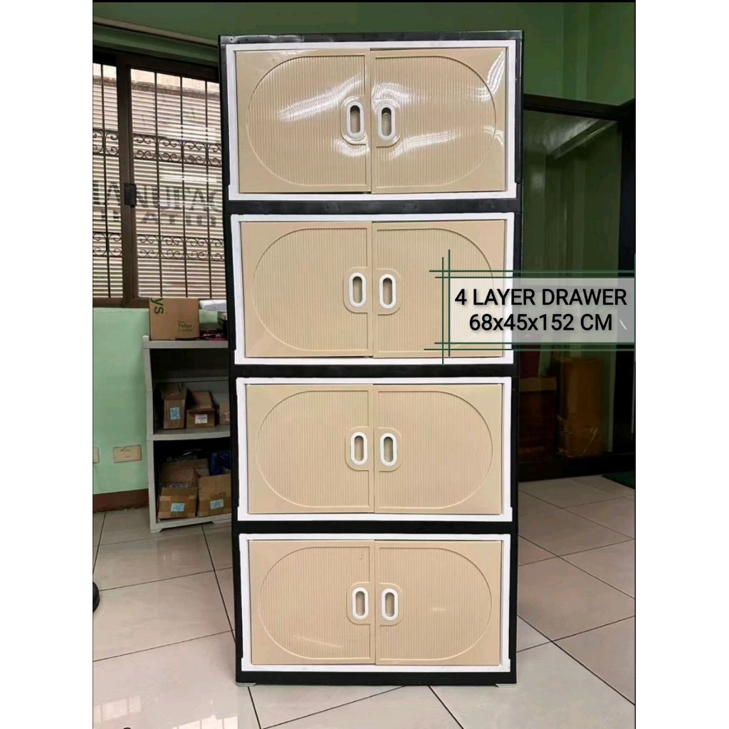 foldable drawer cabinet 5 layer 4 layer diy folding durabox stackable ...