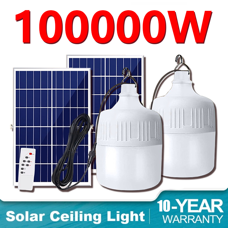 Solar LED bulb solar outdoor light stall camping emergency power outage ...