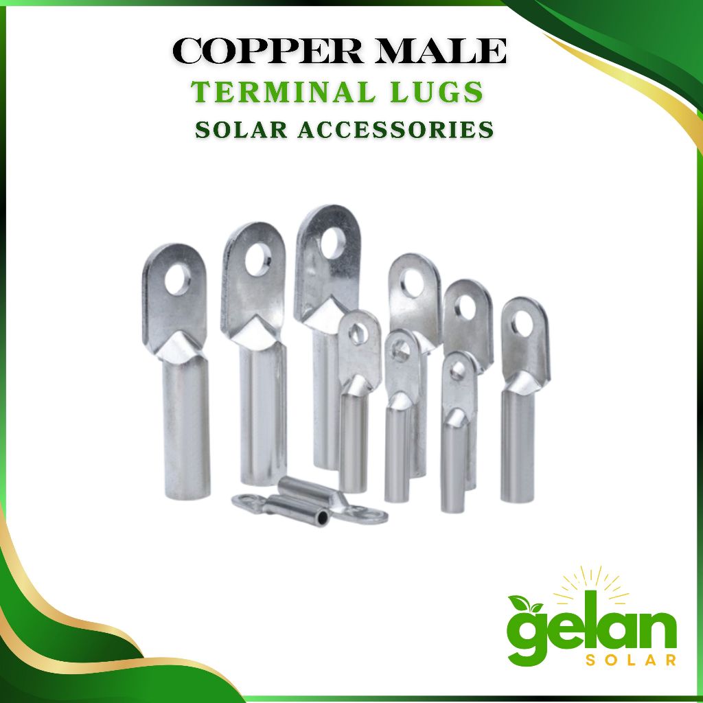 Solar accessories Copper Male Terminal Lugs II GELAN SOLAR | Shopee ...