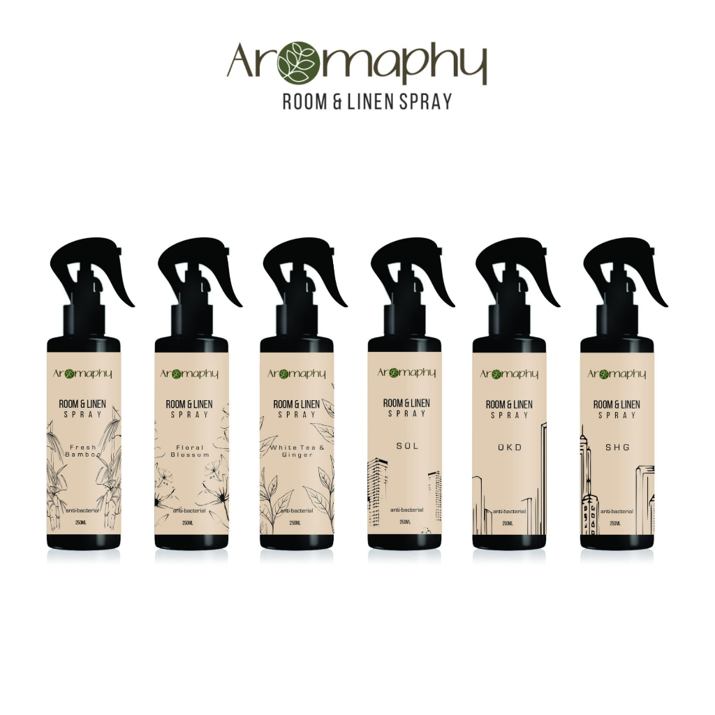Aromaphy 250ml Room & Linen Spray | Anti-Bacterial Deodorizer Home ...