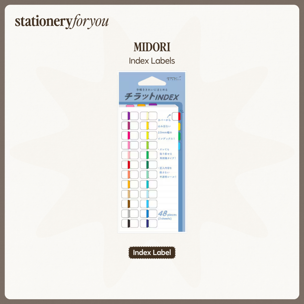 MIDORI Index Labels - Color | Shopee Philippines
