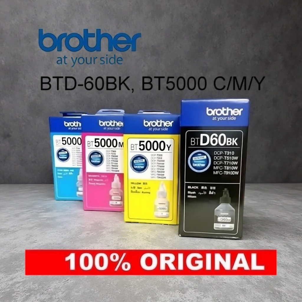 Brother Genuine Ink Bottle Bt5000 Bt6000 Btd60 D60#t300 #t310 #t500 # ...