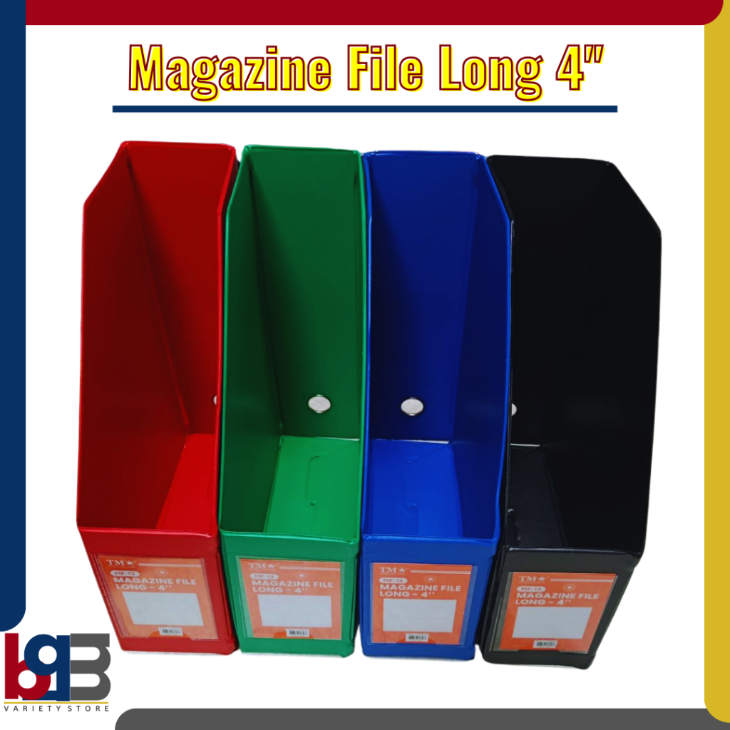 Magazine File 4 inches Wide, Long Size | Shopee Philippines