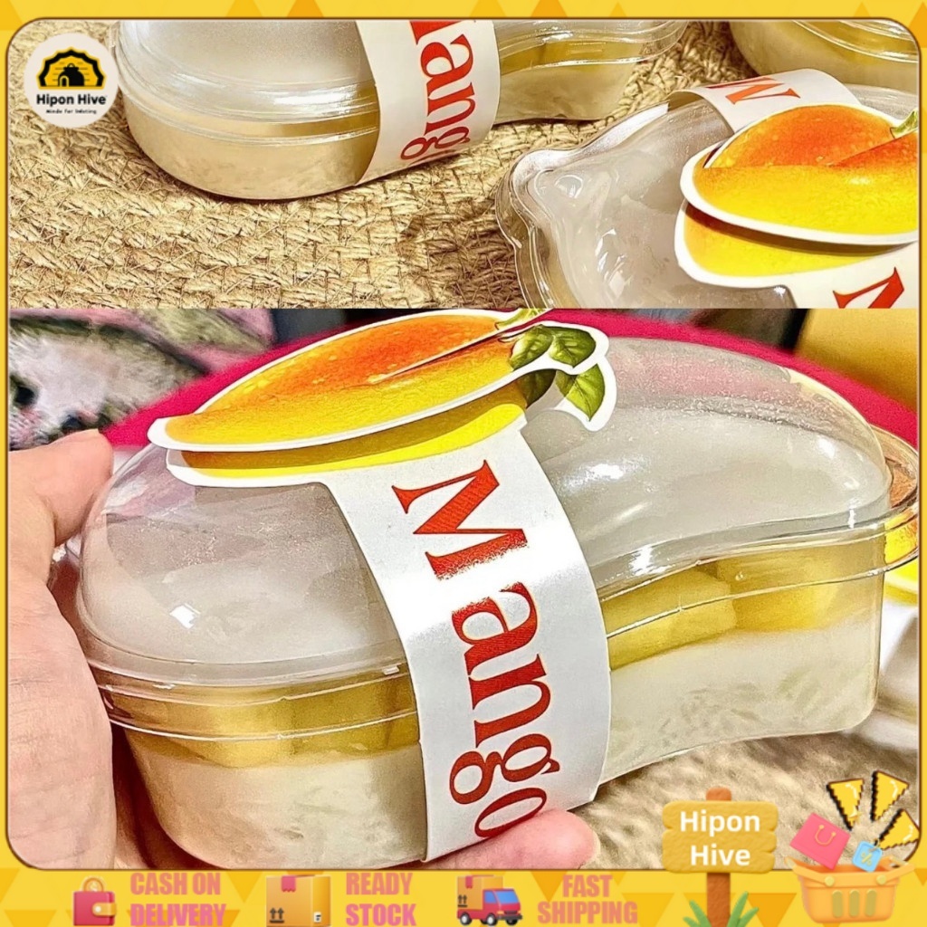 Clear Mousse Container Plastic Dessert Packaging 50pcs Mango Shape Cake ...