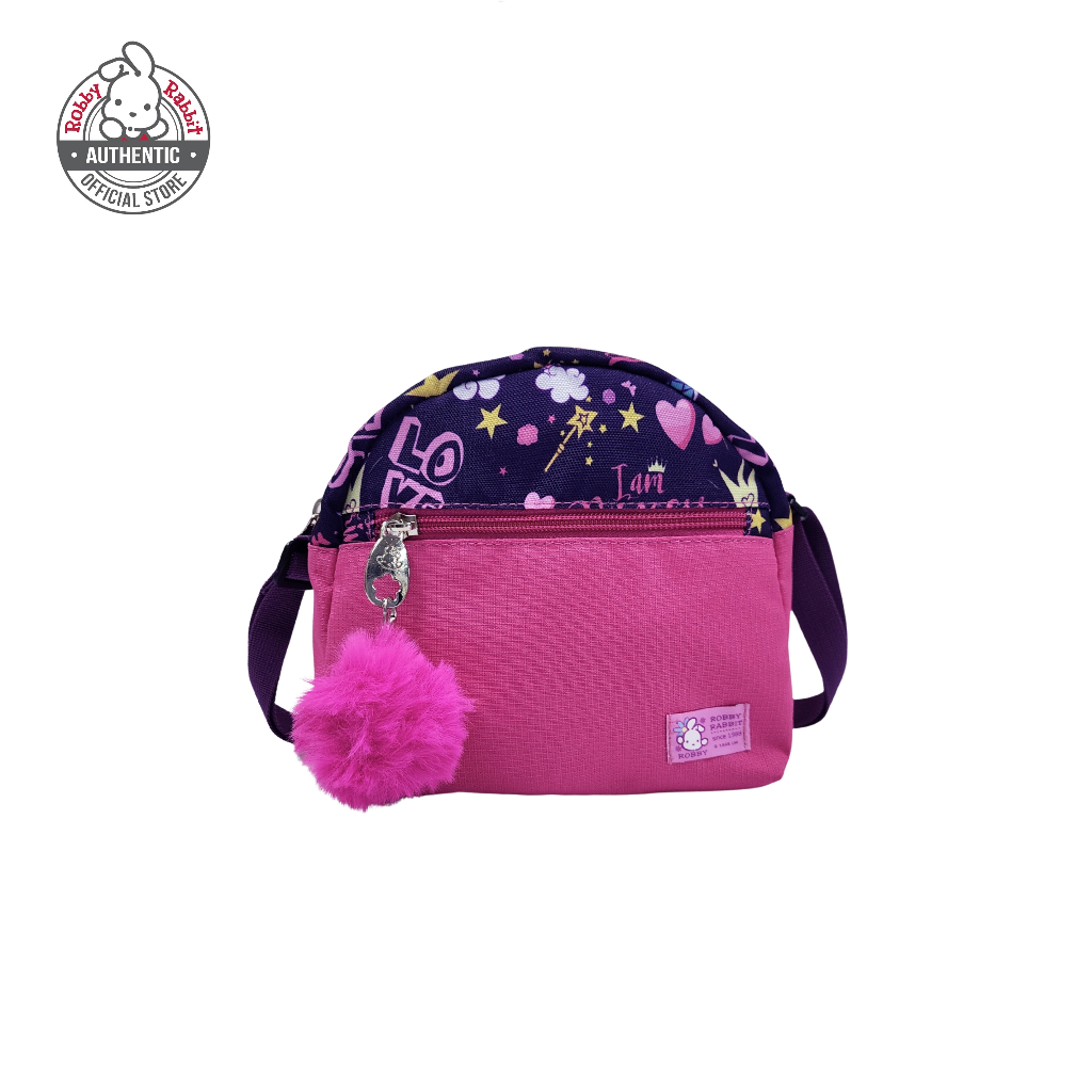 Robby Rabbit Blossom Sling Bag (Navy Blue, Fuchsia) | Shopee Philippines