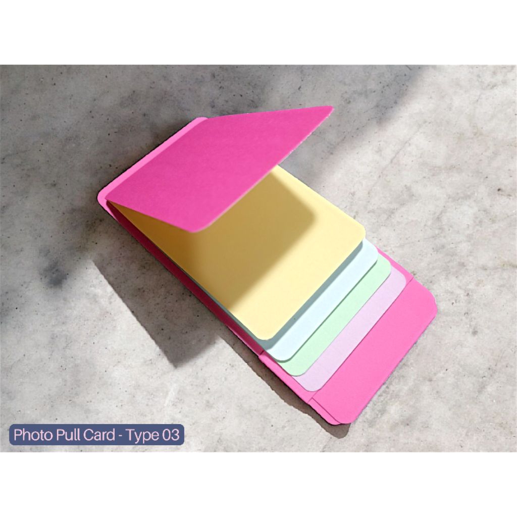 Photo Pull Card / Waterfall Type Pocket Card / Scrapbooking | Shopee ...