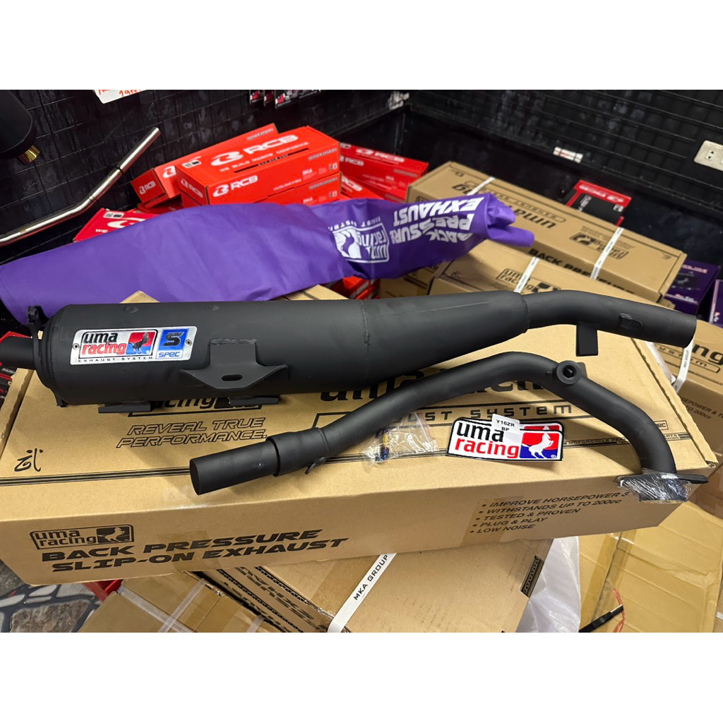 UMA RACING BACK PRESSURE MUFFLER EXHAUST PIPE (UMA PIPE) sniper 155 ...