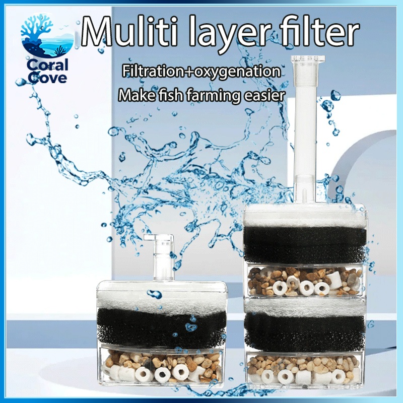 Aquarium Fish Tank Activated Carbon Filter Water Filter Single Layer ...